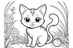 Kitten in Garden
